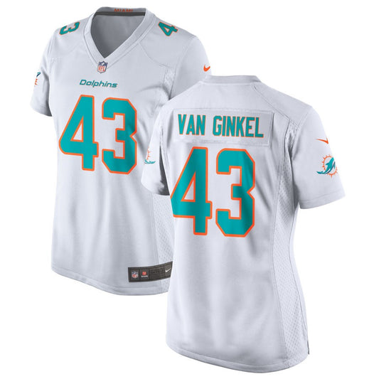 Andrew Van Ginkel Miami Dolphins Nike Women's Jersey - White