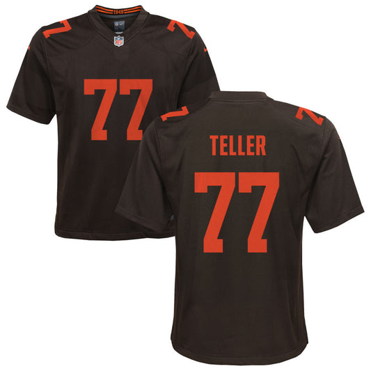 Wyatt Teller Cleveland Browns Nike Youth Alternate Game Jersey - Brown