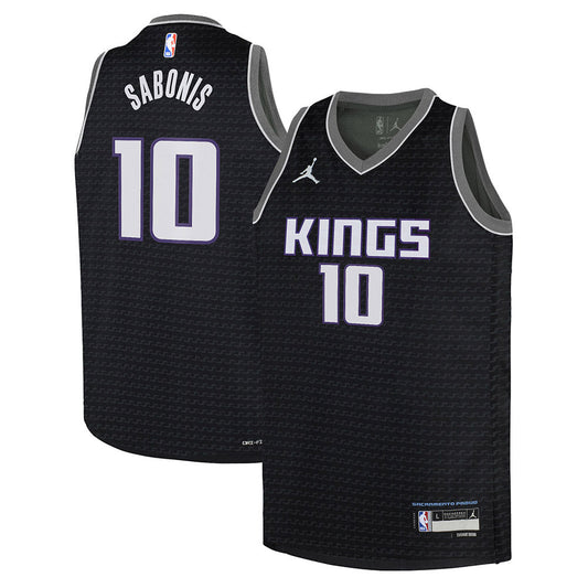 Youth Sacramento Kings Domantas Sabonis Statement Edition Jersey - Black