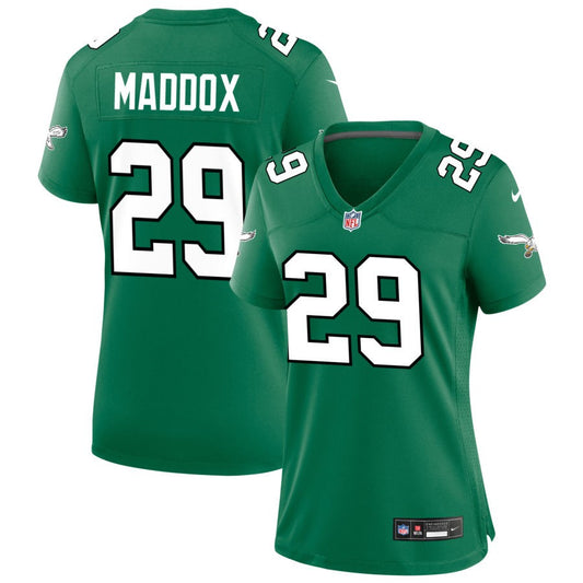 Avonte Maddox Philadelphia Eagles Nike Women's Alternate Game Jersey - Kelly Green