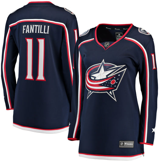 Adam Fantilli Columbus Blue Jackets Fanatics Branded Women's Home Breakaway Player Jersey - Navy