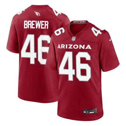 Aaron Brewer Arizona Cardinals Nike Game Jersey - Cardinal