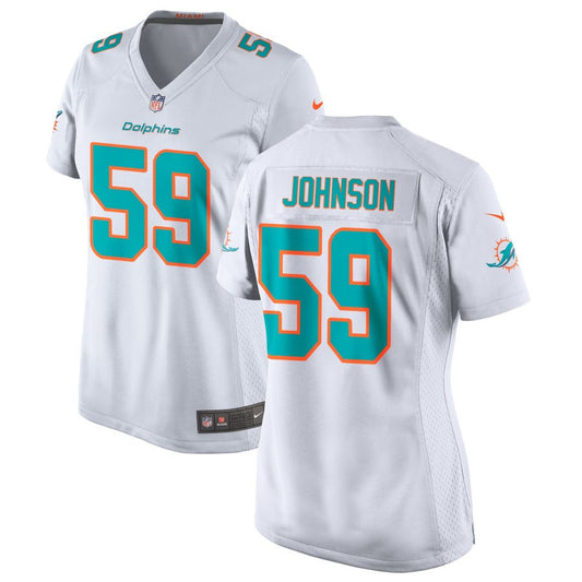 Alexander Johnson Miami Dolphins Nike Women's Jersey - White