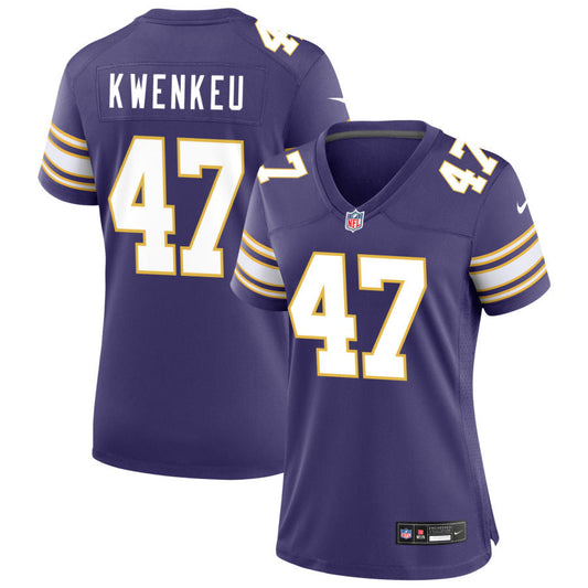 William Kwenkeu Minnesota Vikings Nike Women's Classic Game Jersey - Purple