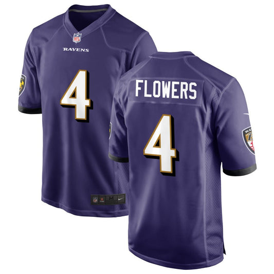 Zay Flowers Baltimore Ravens Nike Game Jersey - White