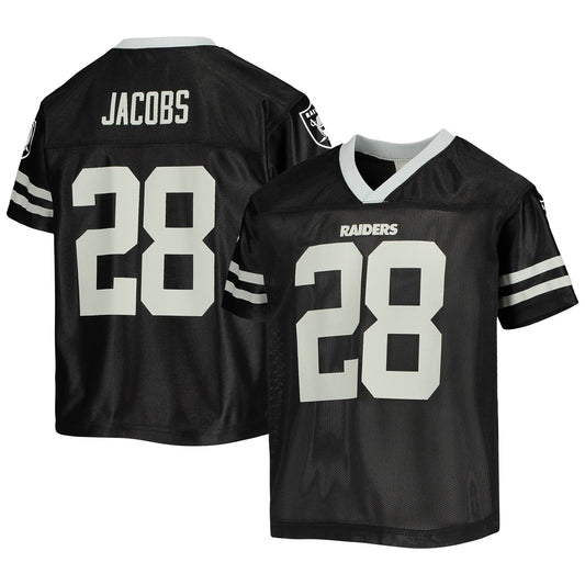 Youth Josh Jacobs Black Las Vegas Raiders Replica Jersey