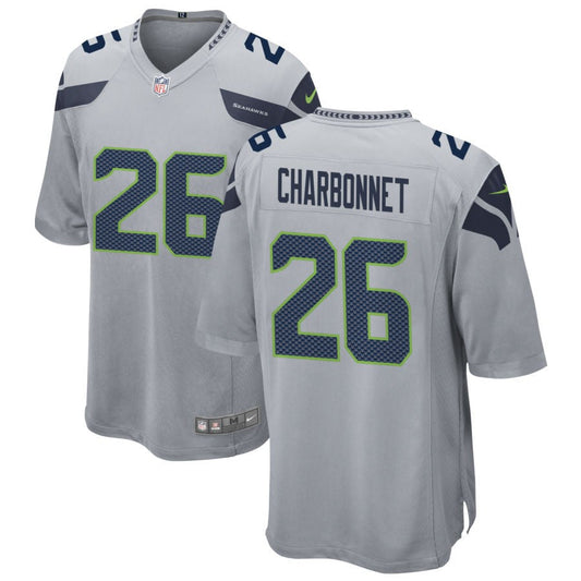 Zach Charbonnet Seattle Seahawks Nike Youth Game Jersey - Gray