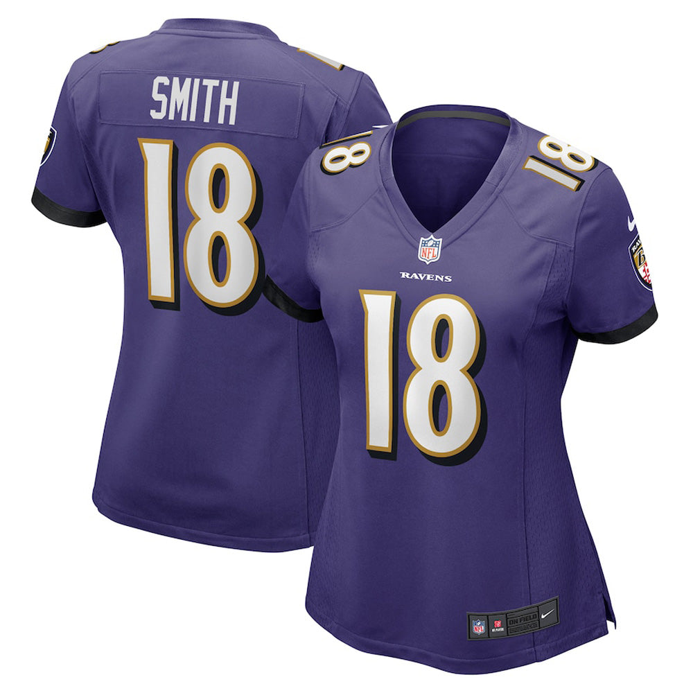 Women's Baltimore Ravens Roquan Smith Game Jersey - Purple