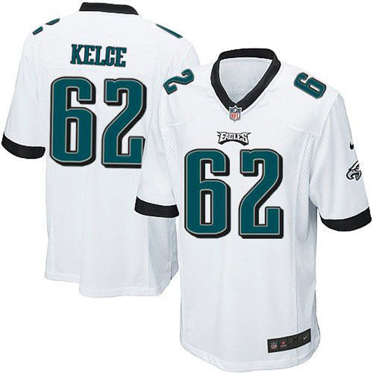 Youth Philadelphia Eagles Jason Kelce Game Jersey - White