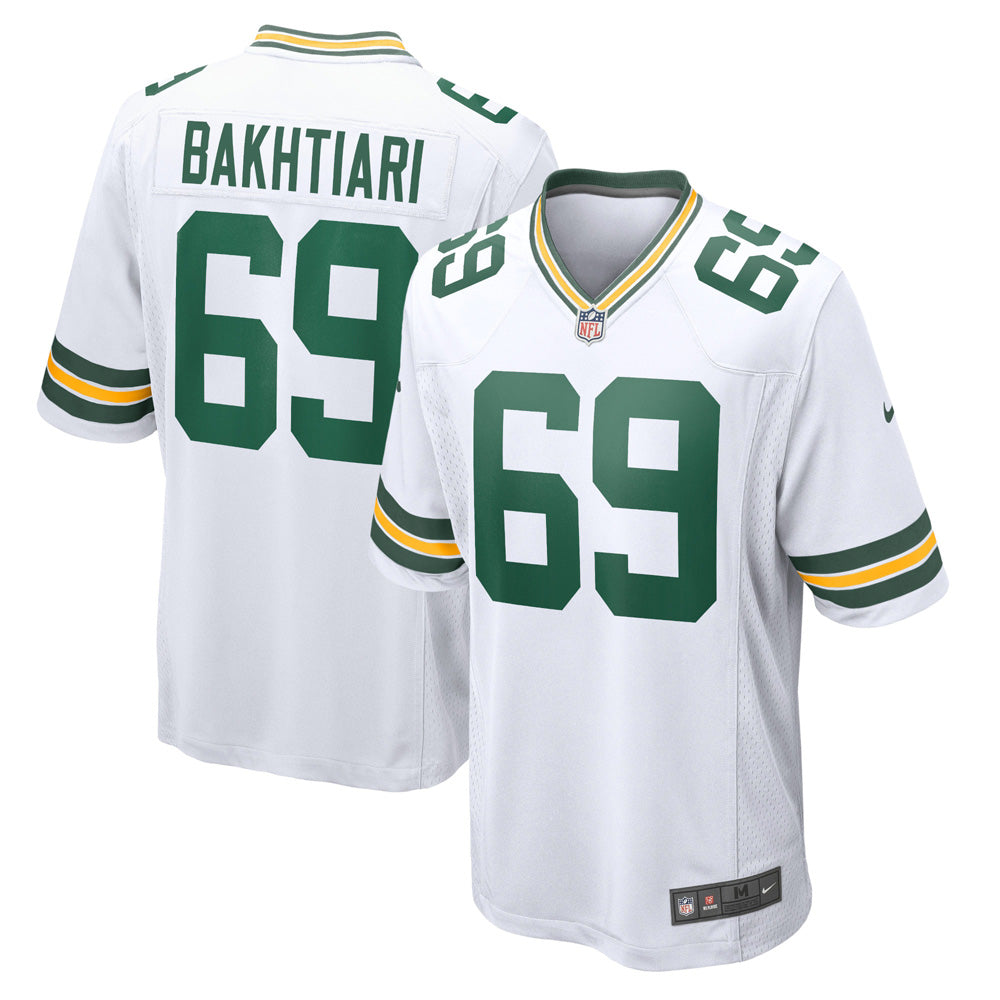 Youth Green Bay Packers David Bakhitari Game Jersey - White