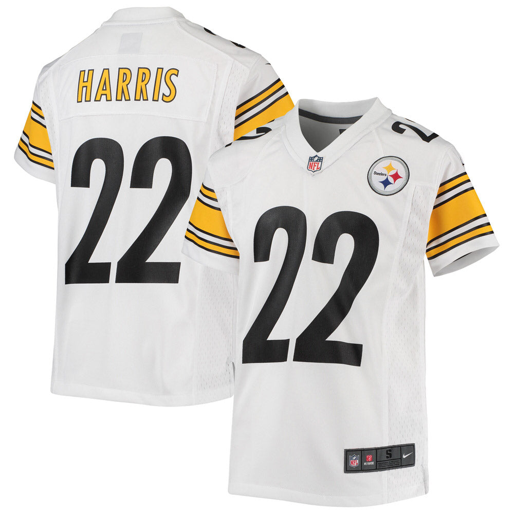 Youth Pittsburgh Steelers Najee Harris Game Jersey- White