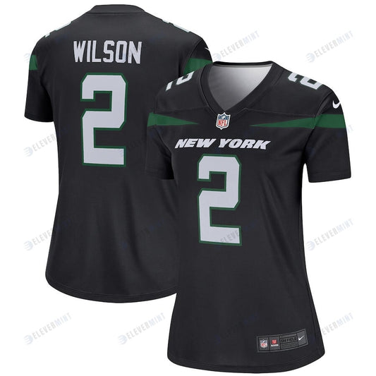 Zach Wilson 2 New York Jets Women Legend Jersey - Black