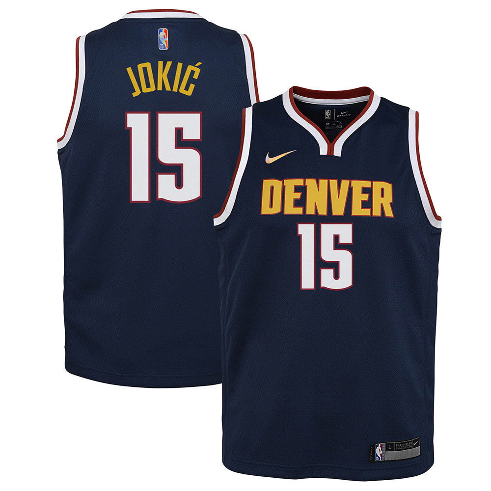 Youth Denver Nuggets Nikola Jokic Icon Edition Jersey - Navy